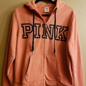 PINK Perfect Full-Zip Hoodie, size L